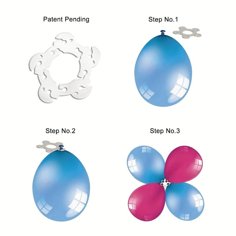 50pcs Plastic Balloon Fixing Rings Engagement Wedding Balloon Decoration