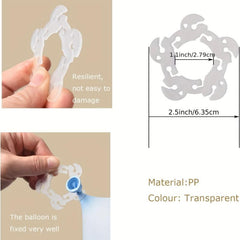 50pcs Plastic Balloon Fixing Rings Engagement Wedding Balloon Decoration