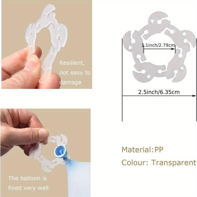 50pcs Plastic Balloon Fixing Rings Engagement Wedding Balloon Decoration