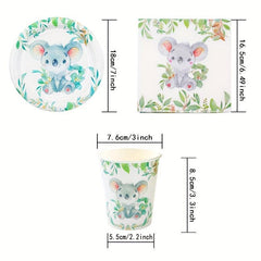 Koala Themed Party Decorations Set Serves 20 Guests