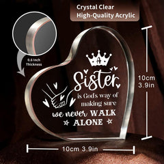Sister Sister Birthday Acrylic Keepsake From Sister Brother Graduation
