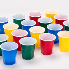 100pcs 200ml Disposable Plastic Cups Colorful Game Toy Party Supplies
