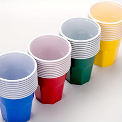 100pcs 200ml Disposable Plastic Cups Colorful Game Toy Party Supplies