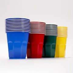 100pcs 200ml Disposable Plastic Cups Colorful Game Toy Party Supplies