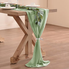 Chiffon Table Runner 71 12cmx299 Romantic Wedding Runner Tablecloth Home Decor
