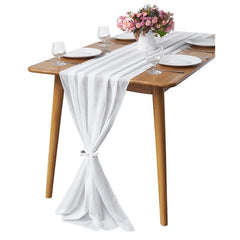 Chiffon Table Runner 71 12cmx299 Romantic Wedding Runner Tablecloth Home Decor