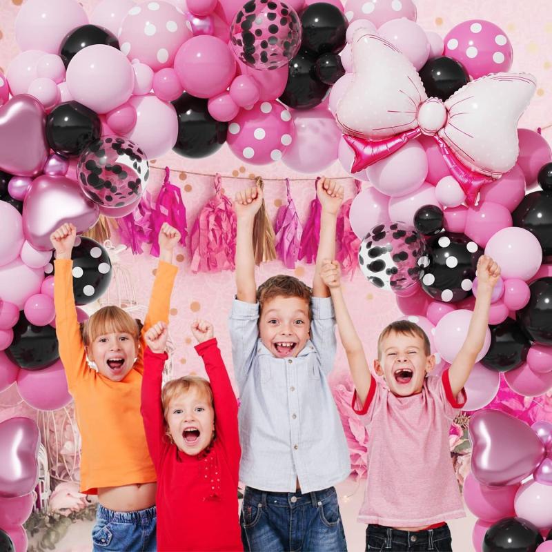 143pcs Pink Balloon Party Set Girl Birthday Decoration Supplies