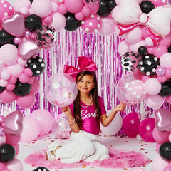 143pcs Pink Balloon Party Set Girl Birthday Decoration Supplies
