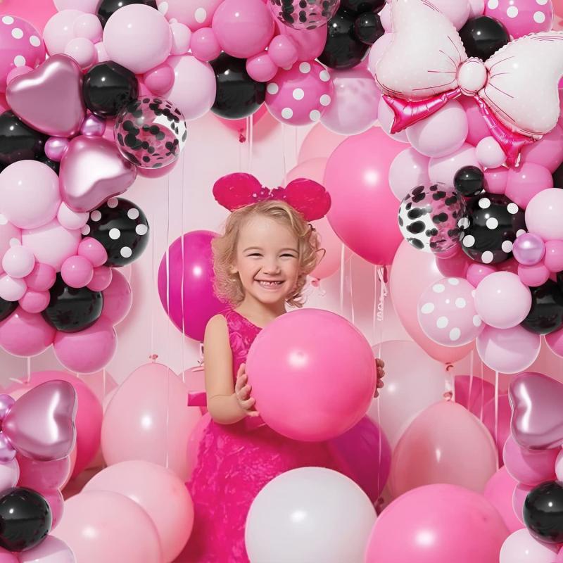 143pcs Pink Balloon Party Set Girl Birthday Decoration Supplies
