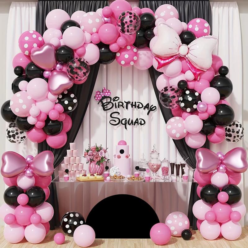 143pcs Pink Balloon Party Set Girl Birthday Decoration Supplies