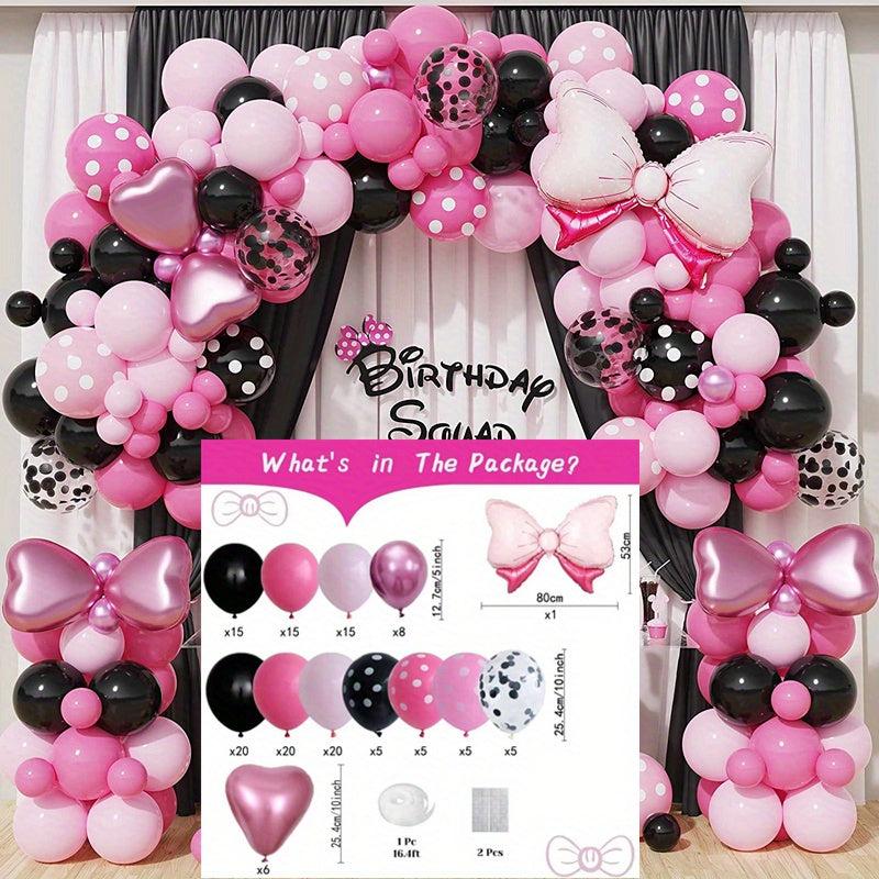 143pcs Pink Balloon Party Set Girl Birthday Decoration Supplies