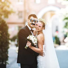 32pcs Wedding Photo Booth Props for Bridal Shower and Party Selfies
