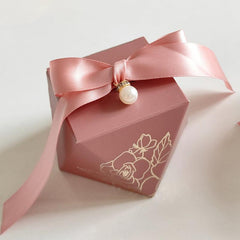 50pcs Rhinestone Paper Candy Boxes - Wedding, Baby Shower, Birthday Party Favors