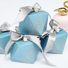 50pcs Rhinestone Paper Candy Boxes - Wedding, Baby Shower, Birthday Party Favors