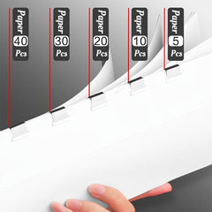 2pcs Clip Holders & 50pcs Clips for Document Storage