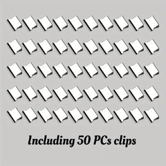 2pcs Clip Holders & 50pcs Clips for Document Storage