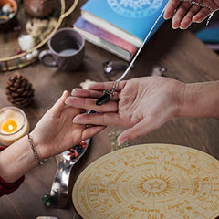 Star Pendulum Board Wooden Dowsing for Witchcraft 9.8inch
