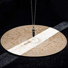 Star Pendulum Board Wooden Dowsing for Witchcraft 9.8inch