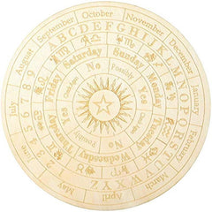 Star Pendulum Board Wooden Dowsing for Witchcraft 9.8inch