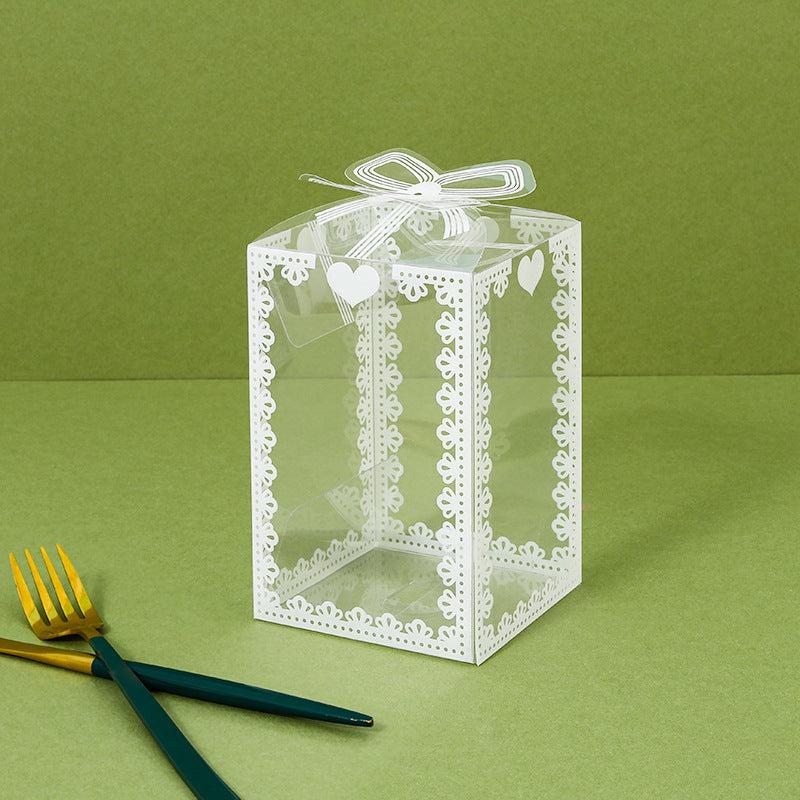 6pcs Transparent Plastic Chocolate Candy Box for Festive Party Favors