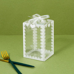 6pcs Transparent Plastic Chocolate Candy Box for Festive Party Favors