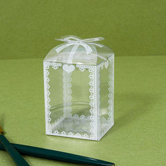 6pcs Transparent Plastic Chocolate Candy Box for Festive Party Favors