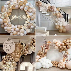 Golden 50th Birthday Balloon Decoration Set for Women