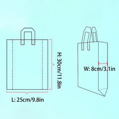 5pcs Sunflower Print Tote Bags Gift Satchel Bag Transparent Plastic Daily Bag