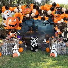 Halloween Photography Backdrop Scary Night Haunted House Background