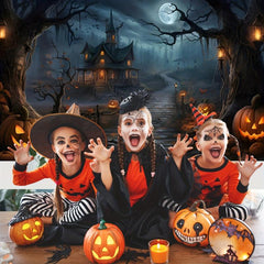Halloween Photography Backdrop Scary Night Haunted House Background