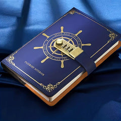 Vintage Password Notebook A5 Diary Lock 200pgs