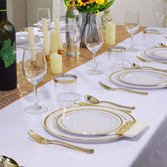 Disposable Golden Dust Paper Towels with Lace Napkins, 25 Sheets Pack