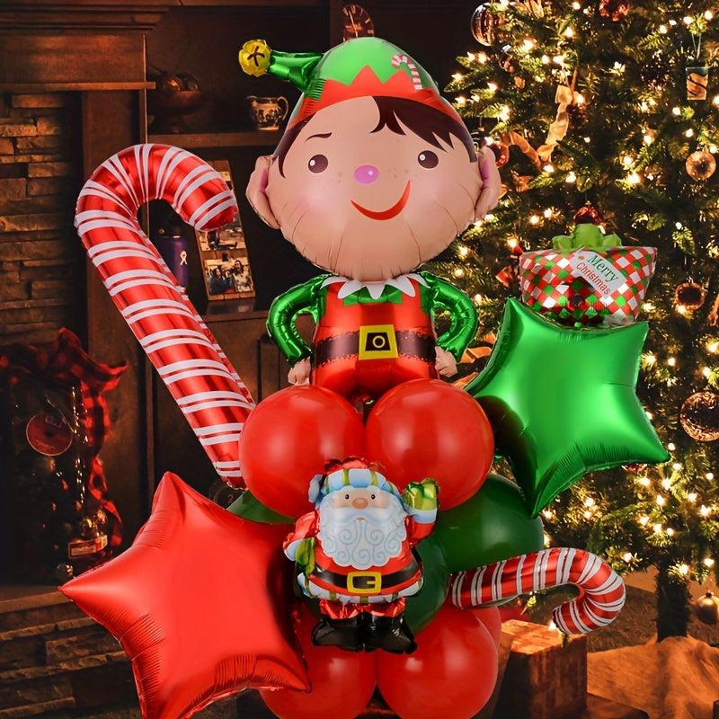 20pcs Santa Claus Christmas Balloon Set Xmas Decoration