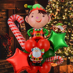 20pcs Santa Claus Christmas Balloon Set Xmas Decoration