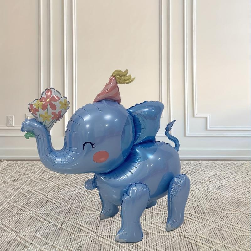5pcs Elephant Balloon Set for Birthday and Party Decor