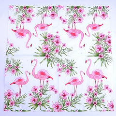 20pcs Pink Flamingo Napkin Tropical Colorful Paper Towel