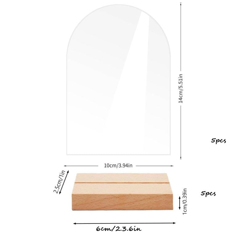 Acrylic Wedding Table Numbers Set - Hexagonal, Rectangular, Round Signs
