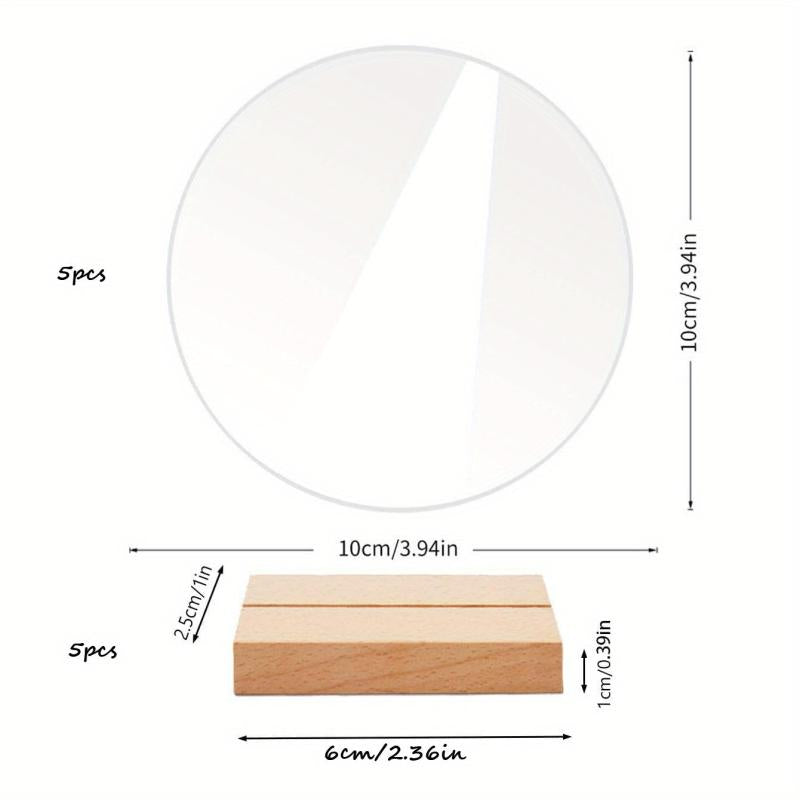 Acrylic Wedding Table Numbers Set - Hexagonal, Rectangular, Round Signs