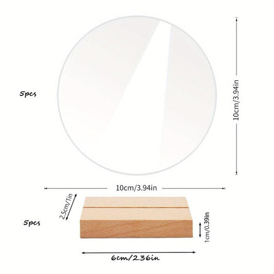 Acrylic Wedding Table Numbers Set - Hexagonal, Rectangular, Round Signs