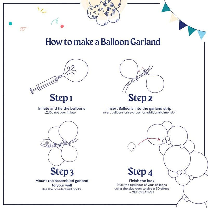 113pcs Purple Fish Tail Balloon Chain Set for Party Wedding Ceremony