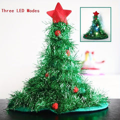 Christmas Tree Hat Decorative Hat Green Madder Fur Adult Headwear
