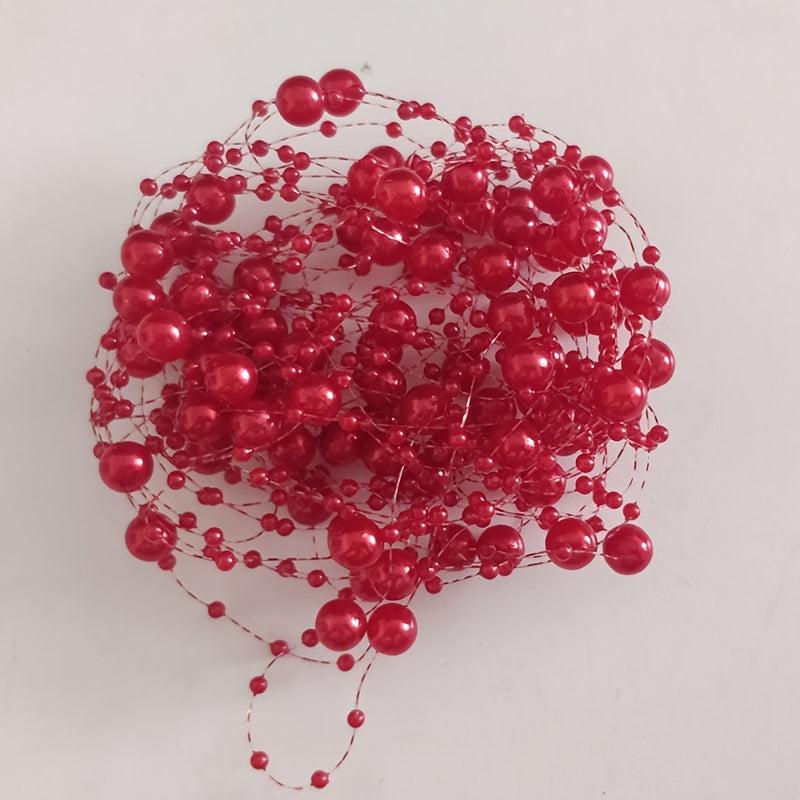 5pcs Vase Filled Pearl Beads Chain Wedding Table Decoration