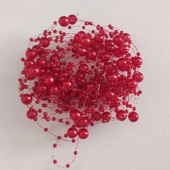 5pcs Vase Filled Pearl Beads Chain Wedding Table Decoration