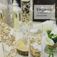 5pcs Vase Filled Pearl Beads Chain Wedding Table Decoration
