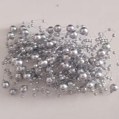 5pcs Vase Filled Pearl Beads Chain Wedding Table Decoration