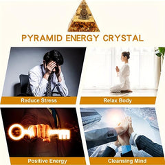 Colorful Moonlight Crystal Buddha Pyramid for Success Wisdom and Wealth