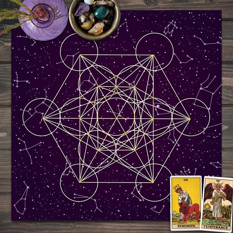 Tarot Tapestry Zodiac Tarot Tablecloth Scarf Altar Cloth Tarot Cloth