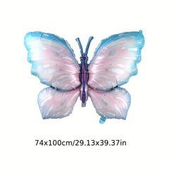 9pcs Large 101 6 Cm Purple Number Aluminum Film Balloon Butterfly