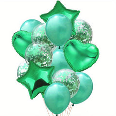 14pcs Confetti Balloon Bouquet Foil Latex Balloons for Graduation