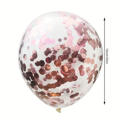14pcs Confetti Balloon Bouquet Foil Latex Balloons for Graduation